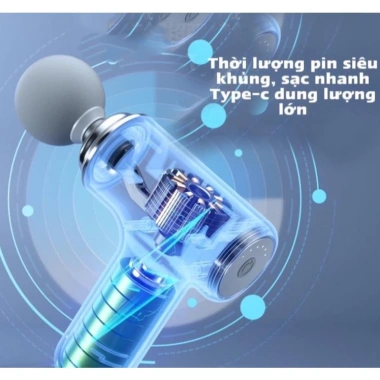 Máy Massage Cầm Tay Mini Công Nghệ Cảm Biến Lực 4 Đầu 6 Chế Độ - Giá chỉ 125.000₫ 3