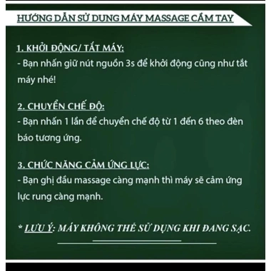 Máy Massage Cầm Tay Mini Công Nghệ Cảm Biến Lực 4 Đầu 6 Chế Độ - Giá chỉ 125.000₫ 7