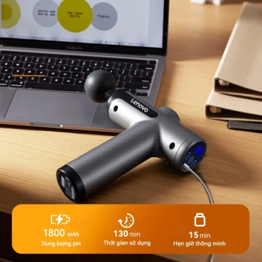 Máy Massage Cầm Tay Mini Lenovo N3 8 đầu, lực đấm 8mm mạnh, 99 chế độ, 13.800 vòng/phút - Giá chỉ 459.000₫ 3