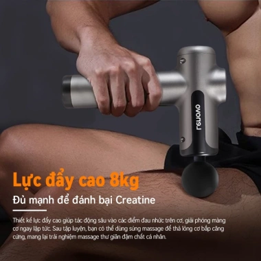 Máy Massage Cầm Tay Mini Lenovo N3 8 đầu, lực đấm 8mm mạnh, 99 chế độ, 13.800 vòng/phút - Giá chỉ 459.000₫ 4