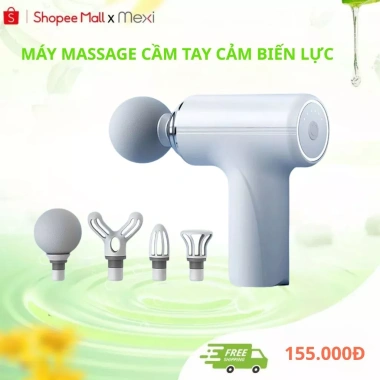 Máy Massage Cầm Tay Mini Mexi - Cảm Biến Lực, 6 Chế Độ Giãn Cơ Đấm Lưng 10