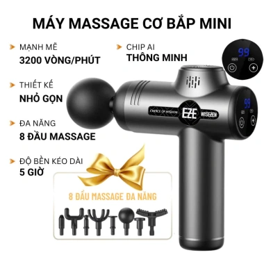 Máy Massage Cầm Tay Mini Wisezen 2.026 - Nhiều mức điều chỉnh, massage sâu, dễ thao tác, giá siêu ưu đãi 299k 9