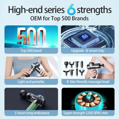 Máy Massage Cầm Tay Mini Wisezen 99 Mức Rung Mạnh Giảm Đau 8 Đầu Giá 299.000đ 8