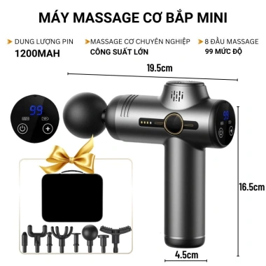 Máy Massage Cầm Tay Mini Wisezen 99 Mức Rung Mạnh Giảm Đau 8 Đầu Giá 299.000đ 10