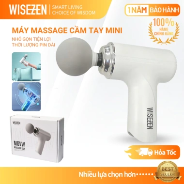 Máy Massage Cầm Tay Mini Wisezen đa mức, dễ thao tác, giảm đau cổ vai, 96.000đ