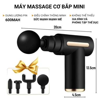 Máy Massage Cầm Tay Mini Wisezen đa mức, dễ thao tác, giảm đau cổ vai, 96.000đ