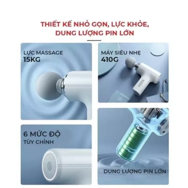 Máy Massage Cầm Tay Mini Wisezen - Nhiều mức, hiệu quả rõ rệt, giá 96.000đ 4 Máy Massage Cầm Tay Mini Wisezen - Nhiều mức, hiệu quả rõ rệt, giá 96.000đ 4