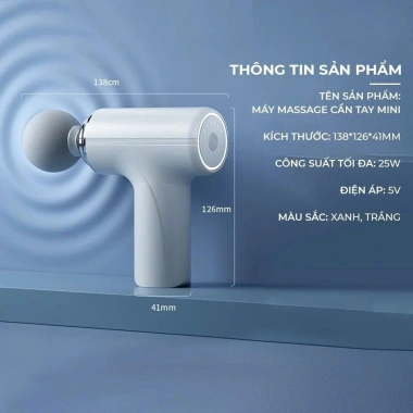 Máy Massage Cầm Tay Misuma 6 Cấp Độ - Mát Xa Thân, Giảm Đau Cổ Vai Lưng, Quà Tặng 4