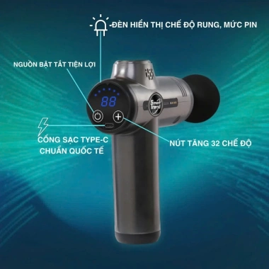 Máy massage cầm tay MS32M đấm lưng, giảm đau cổ vai gáy, giảm nhức Giá 434.000₫ 6