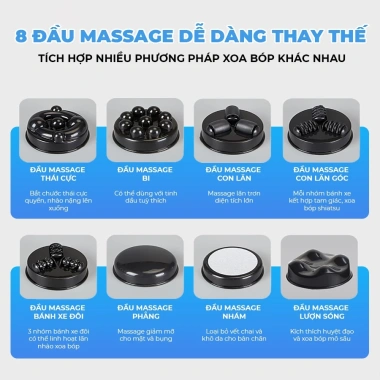 Máy massage cầm tay OKACHI JP-519E - Đa tốc độ, giảm đau, giá chỉ 918.380 VND