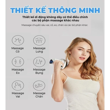 Máy massage cầm tay OKACHI JP-519E - Đa tốc độ, giảm đau, giá chỉ 918.380 VND 5 Máy massage cầm tay OKACHI JP-519E - Đa tốc độ, giảm đau, giá chỉ 918.380 VND 5