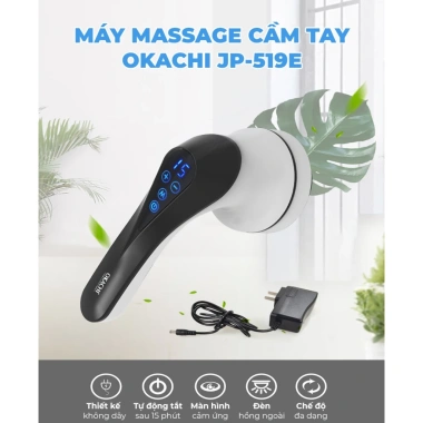 Máy massage cầm tay OKACHI JP-519E - Đa tốc độ, giảm đau, giá chỉ 918.380 VND 6 Máy massage cầm tay OKACHI JP-519E - Đa tốc độ, giảm đau, giá chỉ 918.380 VND 6