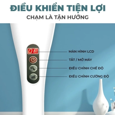 Máy massage cầm tay OKACHI JP-650E Pin sạc - Động cơ rung mạnh giảm giá 950.000 VND