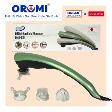 Máy massage cầm tay OROMI OMR-615 3 đầu 2 cấp độ, cắm điện, chỉ 420.000, bảo hành 1 năm