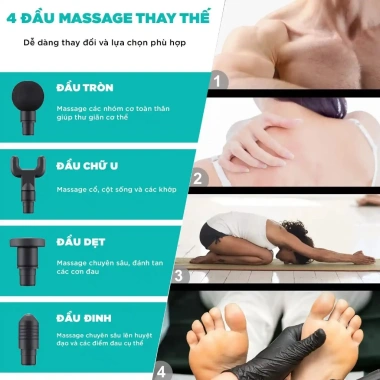 Máy Massage Cầm Tay Ovie Đấm Lưng Cổ Vai Gáy Shiatsu - Pin Bền, Fascial, Giá 278.000 VND 5 Máy Massage Cầm Tay Ovie Đấm Lưng Cổ Vai Gáy Shiatsu - Pin Bền, Fascial, Giá 278.000 VND 5