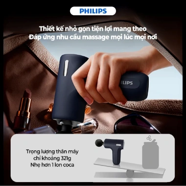Máy massage cầm tay Philips PPM7.319 6 cấp độ 4 đầu - Nhỏ gọn, đa năng, giá 690.000đ 3