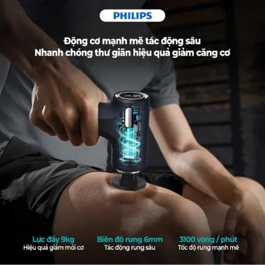 Máy massage cầm tay Philips PPM7.319 6 cấp độ 4 đầu - Nhỏ gọn, đa năng, giá 690.000đ 4