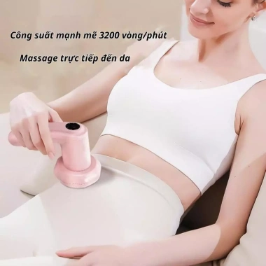 Máy massage cầm tay pin sạc 6 đầu 8 cấp độ giảm mỡ, massage cổ vai gáy, chỉ 248k