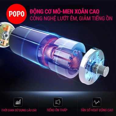 Máy massage cầm tay POPO Facial Gun đa năng 4 đầu giảm đau - Giá chỉ 399.000đ 7