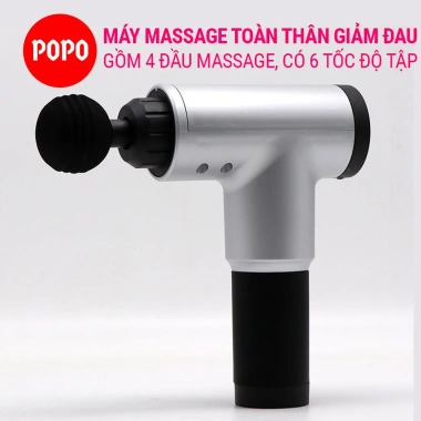 Máy massage cầm tay POPO Facial Gun đa năng 4 đầu giảm đau - Giá chỉ 399.000đ 10