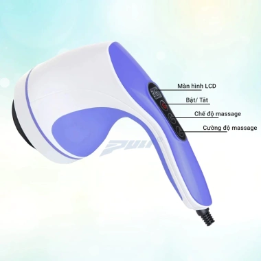 Máy massage cầm tay Puli PL-603AC3 8 đầu, đèn hồng ngoại, giảm đau 525.000₫