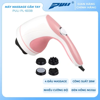 Máy massage cầm tay Puli PL-603AC3 8 đầu, đèn hồng ngoại, giảm đau 525.000₫ 10 Máy massage cầm tay Puli PL-603AC3 8 đầu, đèn hồng ngoại, giảm đau 525.000₫ 10