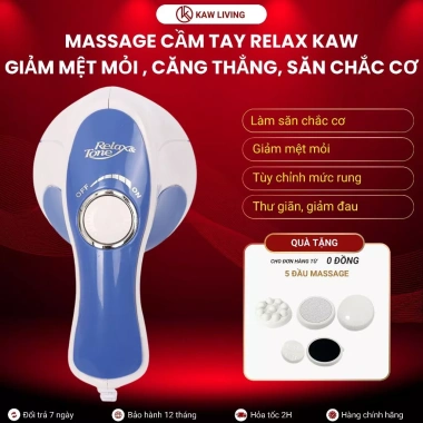 Máy massage cầm tay Relax Spin Tone KAW – Giảm mệt mỏi, săn chắc cơ, giảm mỡ bụng – Giá chỉ 254.600₫