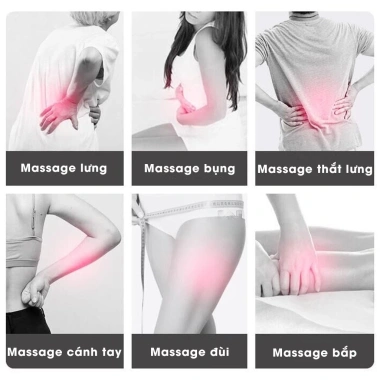 Máy Massage Cầm Tay Sạc Pin 6 Đầu Đấm Lưng - Thư Giãn, Giảm Đau, Giá 295.000₫