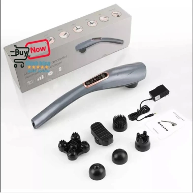 Máy Massage Cầm Tay Sạc Pin 6 Đầu Đấm Lưng - Thư Giãn, Giảm Đau, Giá 295.000₫