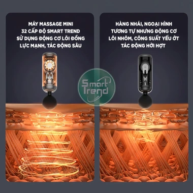 Máy massage cầm tay SMART 32 mức lực đấm mạnh, giảm đau cổ vai gáy, 299.000đ