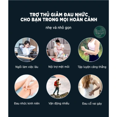 Máy massage cầm tay SMART 32 mức lực đấm mạnh, giảm đau cổ vai gáy, 299.000đ