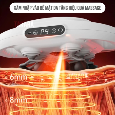 Máy massage cầm tay Takara YM-60 12 đầu giảm nhức mỏi, giá ưu đãi 120.000 VND 4 Máy massage cầm tay Takara YM-60 12 đầu giảm nhức mỏi, giá ưu đãi 120.000 VND 4