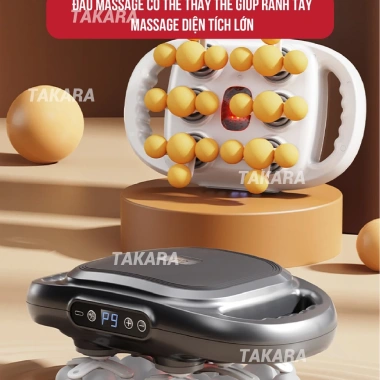 Máy massage cầm tay Takara YM-60-22 22 đầu, 9 chế độ mạnh, giảm nhức mỏi, giá 469k Máy massage cầm tay Takara YM-60-22 22 đầu, 9 chế độ mạnh, giảm nhức mỏi, giá 469k