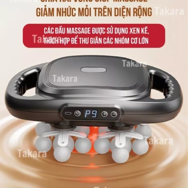 Máy massage cầm tay Takara YM-60-22 22 đầu, 9 chế độ mạnh, giảm nhức mỏi, giá 469k 3 Máy massage cầm tay Takara YM-60-22 22 đầu, 9 chế độ mạnh, giảm nhức mỏi, giá 469k 3