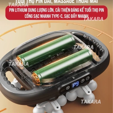 Máy massage cầm tay Takara YM-60-22 22 đầu, 9 chế độ mạnh, giảm nhức mỏi, giá 469k 6 Máy massage cầm tay Takara YM-60-22 22 đầu, 9 chế độ mạnh, giảm nhức mỏi, giá 469k 6