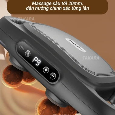 Máy massage cầm tay Takara YM‑K60 6 đầu, 9 chế độ, 9 cấp độ – giảm 22% chỉ 281.000₫