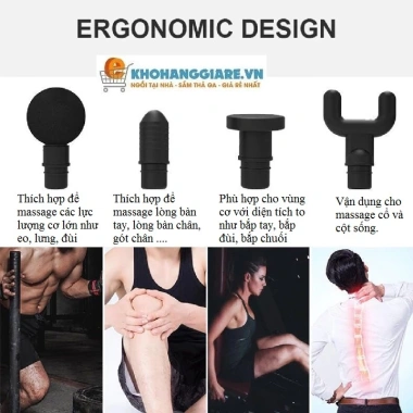 Máy Massage Cầm Tay Toàn Thân 6 Chế Độ Pin Sạc Trị Nhức Mỏi Cơ Itechcare 129k