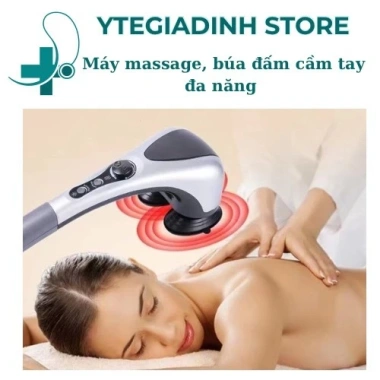 Máy massage cầm tay toàn thân nâng cao - Giảm đau nhức, mỏi dãn cơ, kèm quà tặng tăm chỉ - Giá chỉ 1.29 triệu