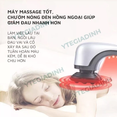 Máy massage cầm tay toàn thân nâng cao - Giảm đau nhức, mỏi dãn cơ, kèm quà tặng tăm chỉ - Giá chỉ 1.29 triệu