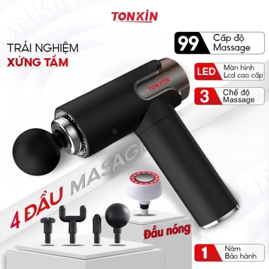 Máy massage cầm tay TonKin TK1-2.026 chính hãng 99 cấp độ, 3 chế độ chuyên sâu cho cổ, vai, gáy – Giá 399.000₫