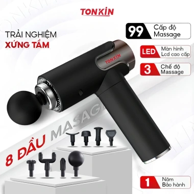 Máy massage cầm tay Tonkin TK1 3 chế độ 99 cấp độ – Toàn thân cổ vai gáy giảm giá 419.000₫
