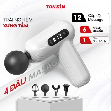 Máy massage cầm tay Tonkin TK6mini – Cảm biến lực giảm đau cổ vai gáy, nhẹ nhàng, chỉ 229.000₫