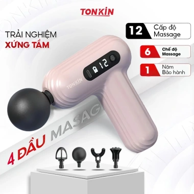 Máy massage cầm tay Tonkin TK6mini – Cảm biến lực giảm đau cổ vai gáy, nhẹ nhàng, chỉ 229.000₫