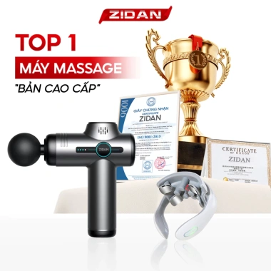 Máy massage cầm tay V1 ZiDan 99 chế độ - 29.800 vòng/phút, Pin 4.000mAh, Bảo hành 24t, Giá 380.000 VND