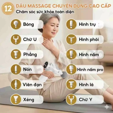 Máy massage cầm tay Z668 - Súng matxa xoa bóp trị liệu, đấm lưng, giá 219.000₫