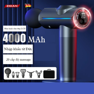 Máy massage cầm tay ZiDan không chổi than, lực đấm siêu mạnh, pin 4.000mAh - 810.000₫