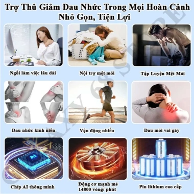 Máy Massage Cầm Tay Zlife Z638 AI Cảm Biến Lực - Massage Chuyên Sâu Giảm Đau Toàn Thân, Giá 219.000 VND 8