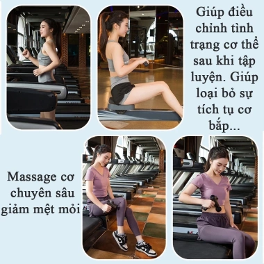 Máy massage cầm tay ZLIFE Z658 - 8 đầu, 99 cấp độ, màn LED, giá chỉ 219.000₫