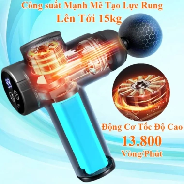 Máy Massage Cầm Tay Zlife Z658 - 99 Cấp Độ, 8 Đầu, Pin 2.500mAh, Giá 349.000 VNĐ