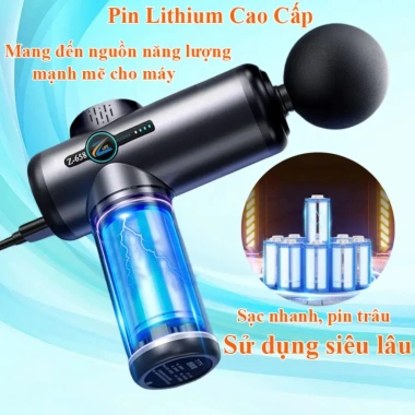 Máy Massage Cầm Tay Zlife Z658 - 99 Cấp Độ, 8 Đầu, Pin 2.500mAh, Giá 349.000 VNĐ